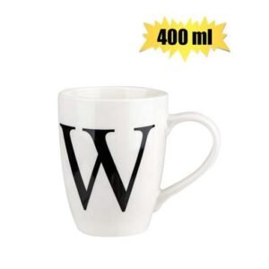 Mug daily tall letter w,400ml