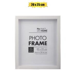 Picture-frame pl shadow box 20x25cm whte