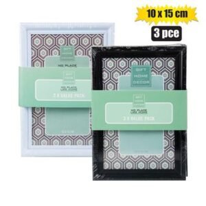 Picture-frame pl 3-pack 10x15cm asstd