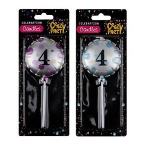 Candle birthday balloon round asstd-4