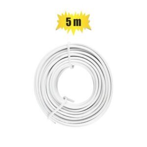 Speaker wire 0.5mmx5m white zenith