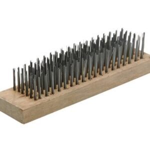 Brush wire block fine shrt-bristle 6-row