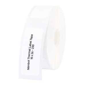 NIIMBOT D11/D110/D101/H1S Thermal Label 15x26mm - 230 Labels Per Roll - White