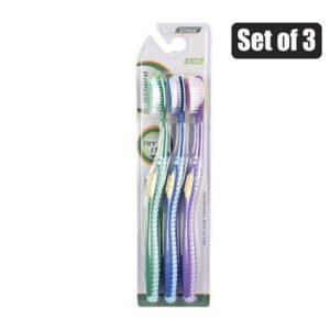 Tooth brush adult 3pce asstd colours