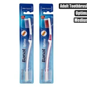 Tooth brush w/cap adult optima medium
