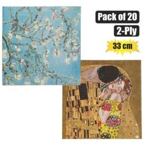 Serviettes 2ply 33cm 20pc van gogh